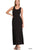 SLEEVESS FLARED SCOOP NECK MAXI DRESS