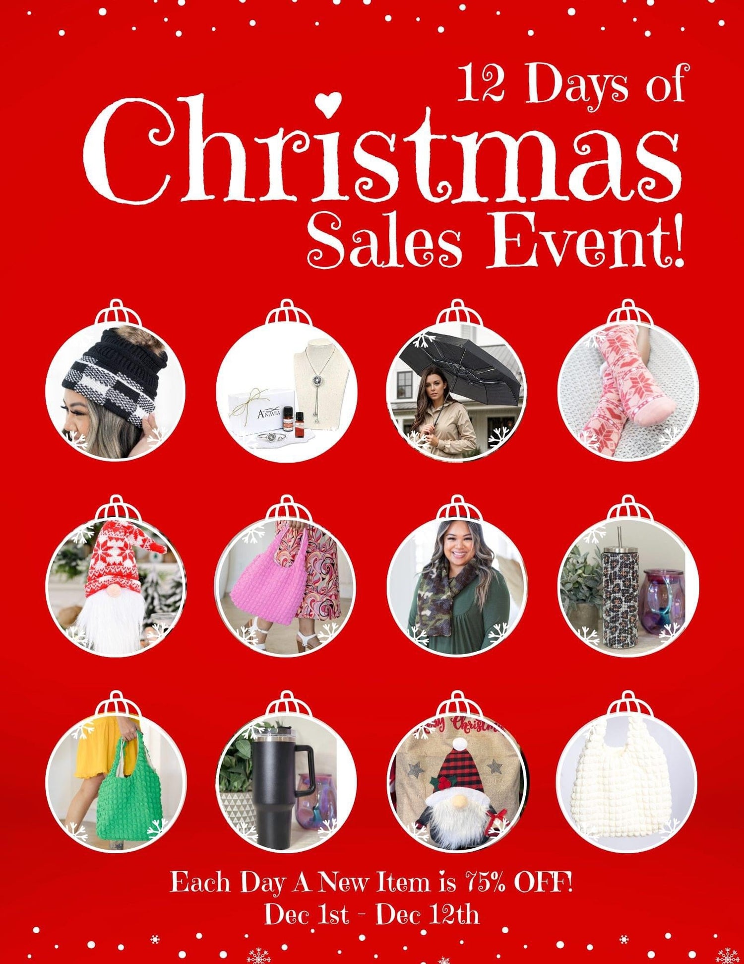 12 DAYS OF CHRISTMAS SALES EVENT