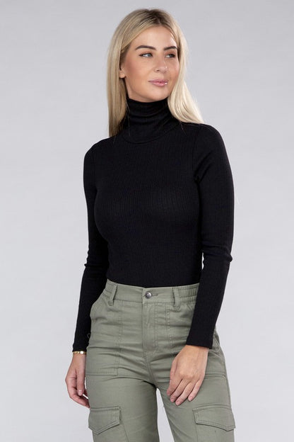 Long-Sleeve Turtleneck Bodysuit