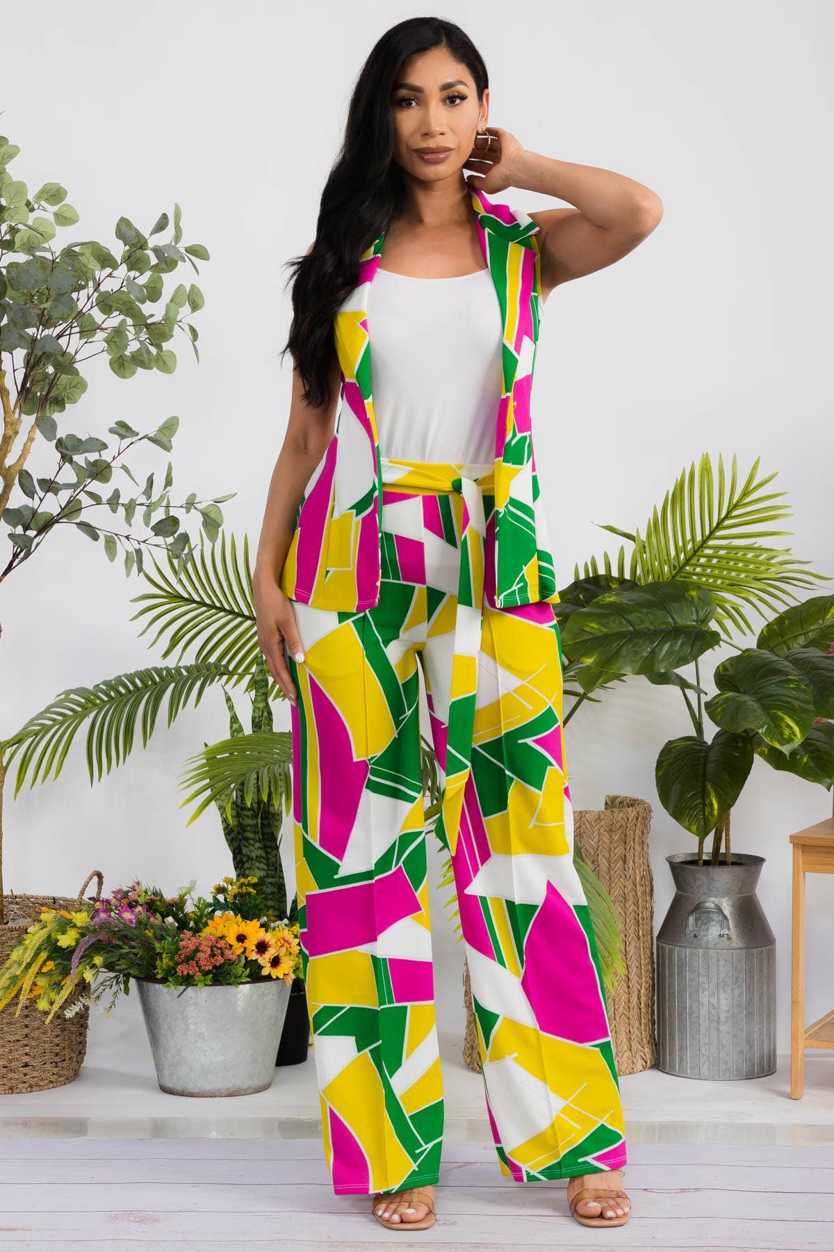 ABSTRACT - 2 PC Vest & Pant Set