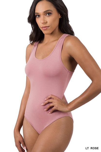 PREMIUM COTTON RACER BACK TANK BODYSUIT