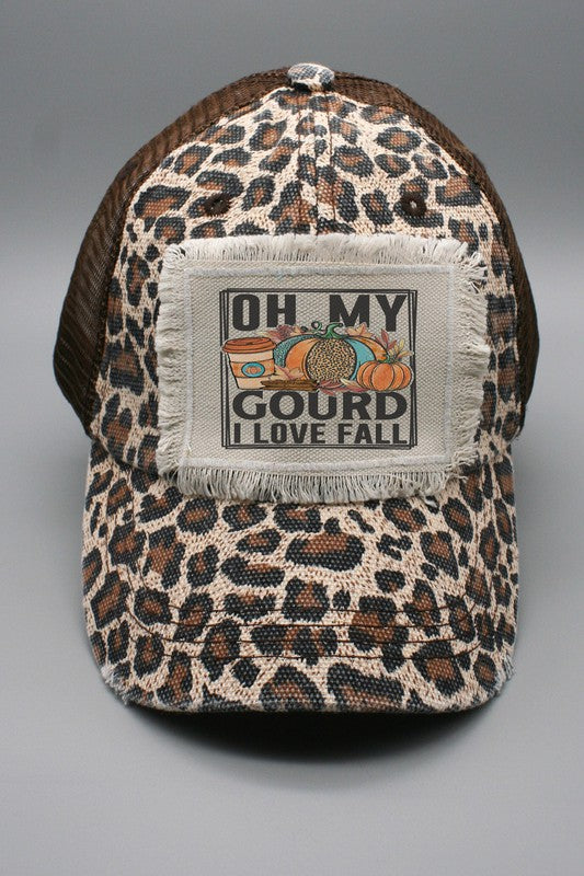 Oh My Gourd I Love Fall Hat