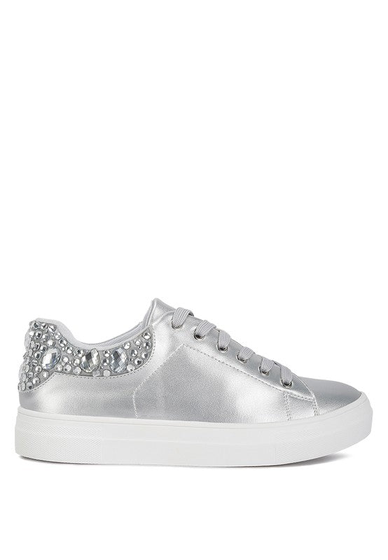 Gems Diamante Embellished Sneakers