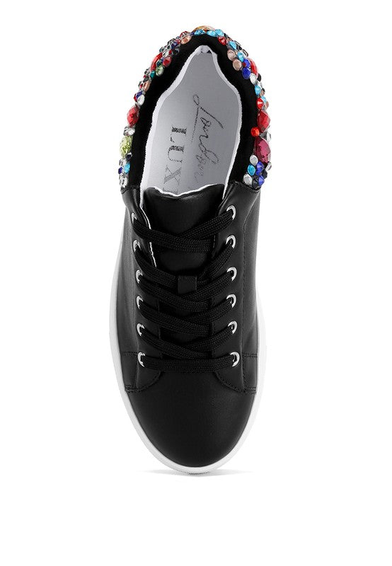 Gems Diamante Embellished Sneakers