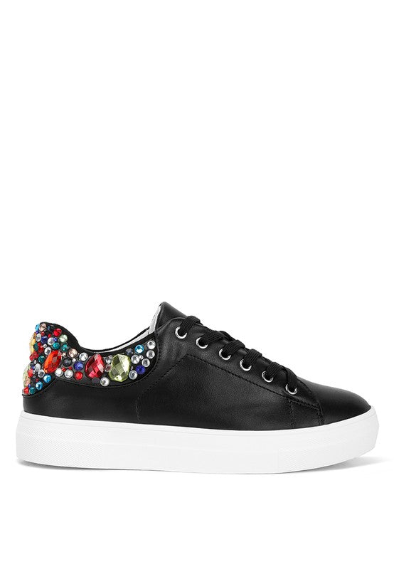 Gems Diamante Embellished Sneakers