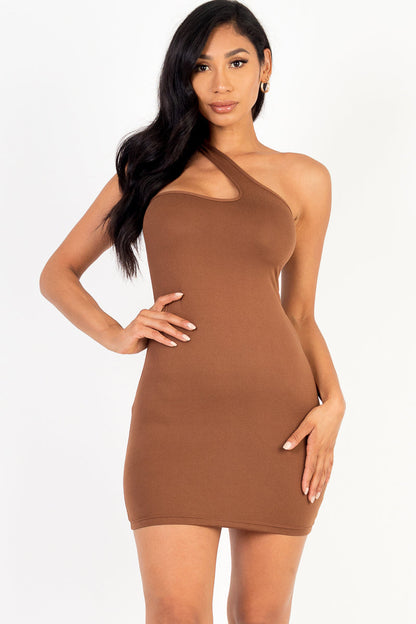 One Shoulder Bodycon Mini Dress (CAPELLA)