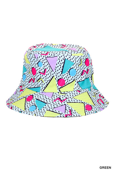 REVERSIBLE PATTERN BUCKET HAT