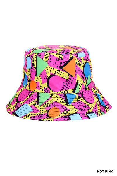 REVERSIBLE PATTERN BUCKET HAT