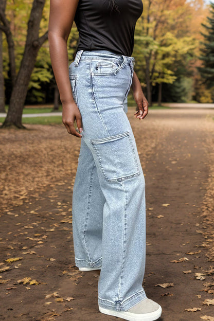 High Energy - Judy Blue Cargo Jeans