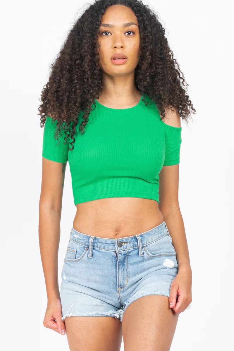 Ribbed crop top