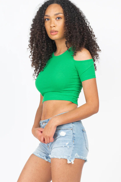 Ribbed crop top