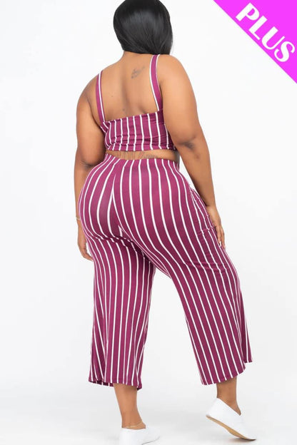 Stripe pantset  burgundy