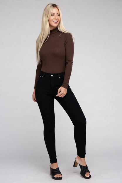 Long-Sleeve Turtleneck Bodysuit