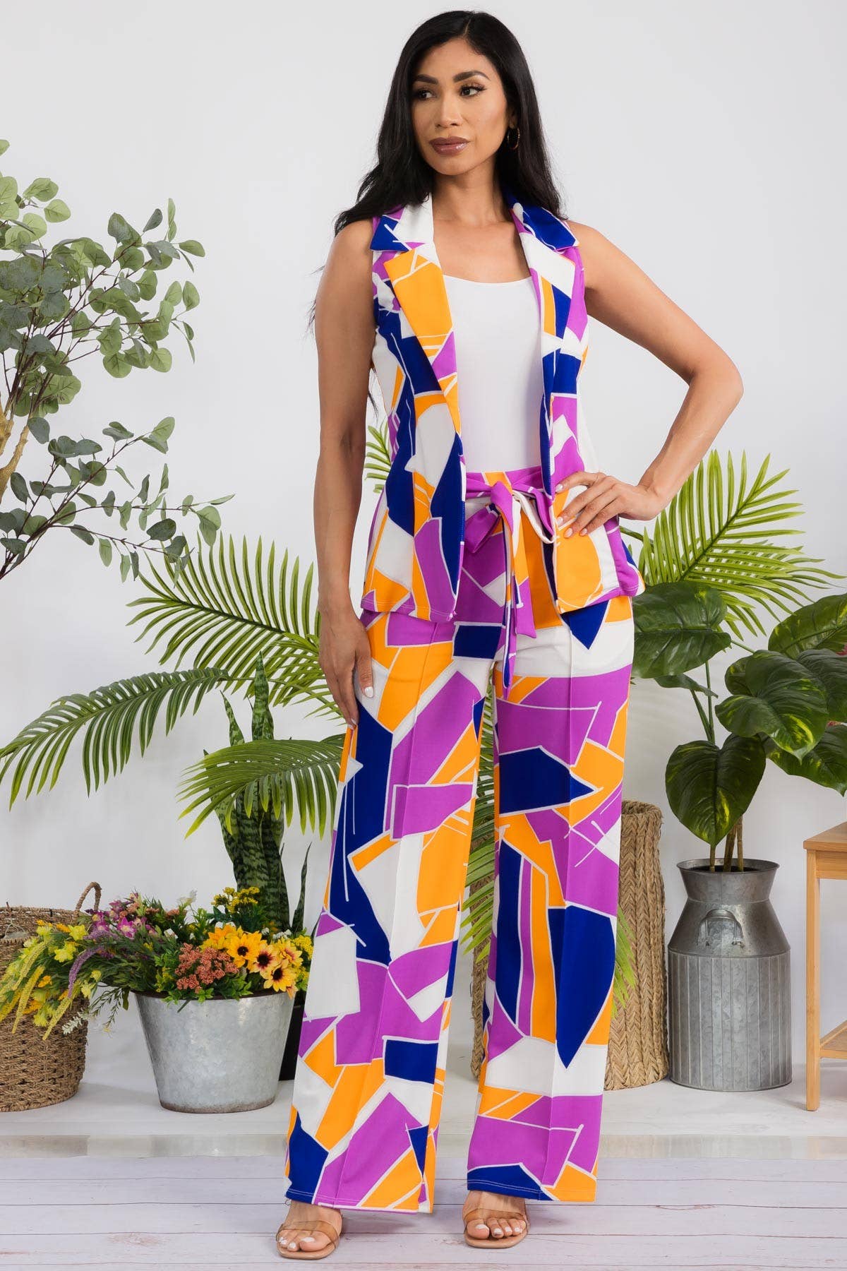 ABSTRACT - 2 PC Vest & Pant Set