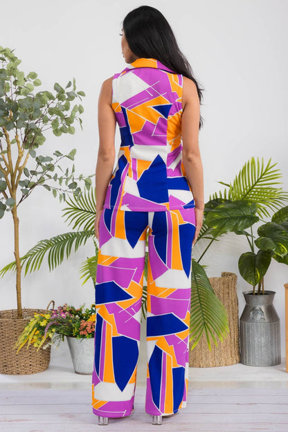 ABSTRACT - 2 PC Vest & Pant Set